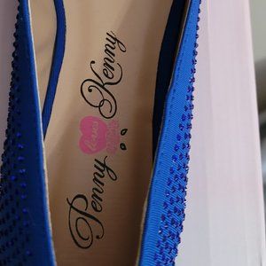 Penny Loves Kenny Royal Blue flat dress shoe- Size 8.5
